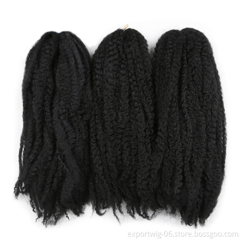 18'' Afro Kinky Twist Crochet Braids Hair Extension Synthetic Braiding Hair Crochet Braid Afro
